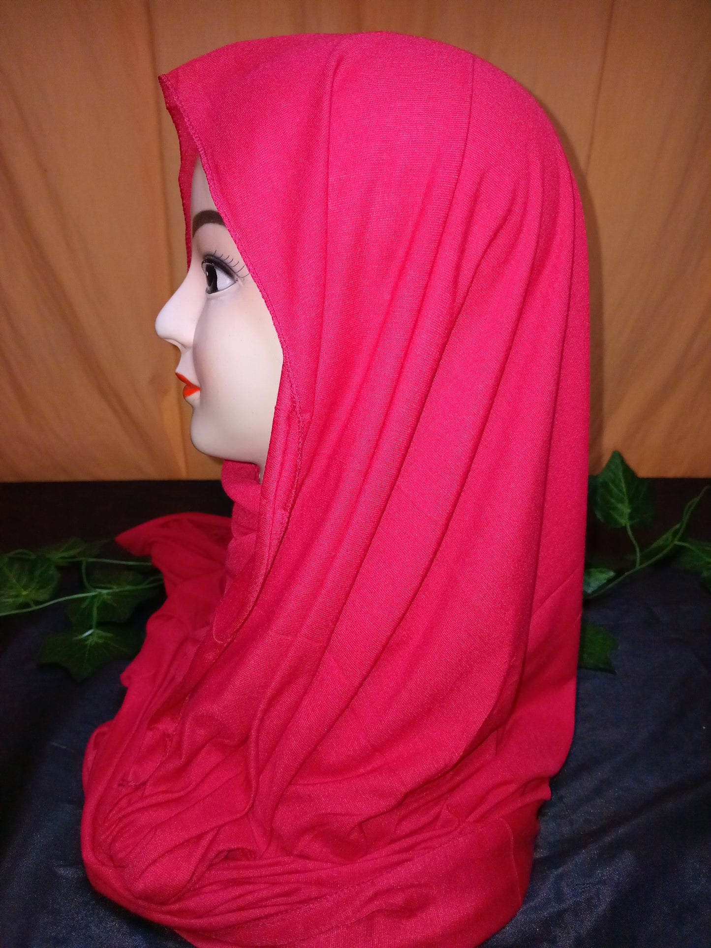Jersey pinless scarf Red
