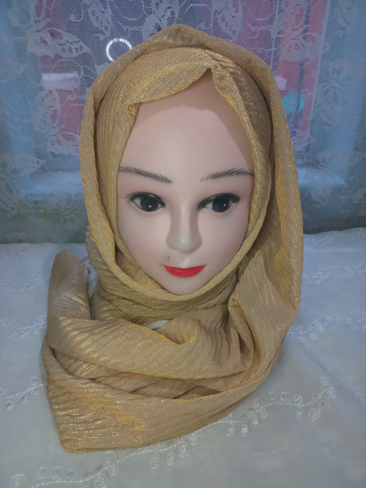 Bling gold scarf