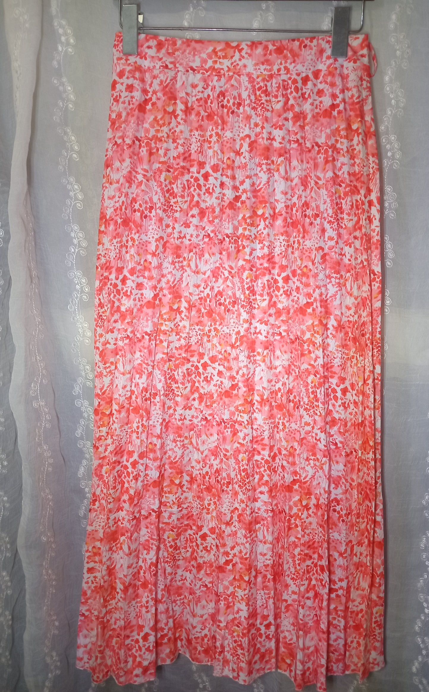 Pleated Printed skirt