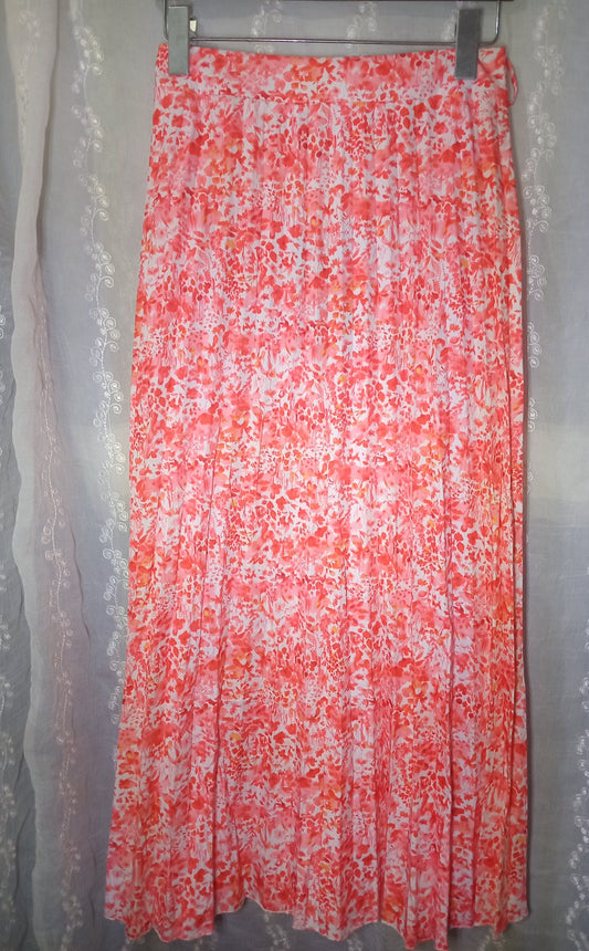 Pleated Printed skirt